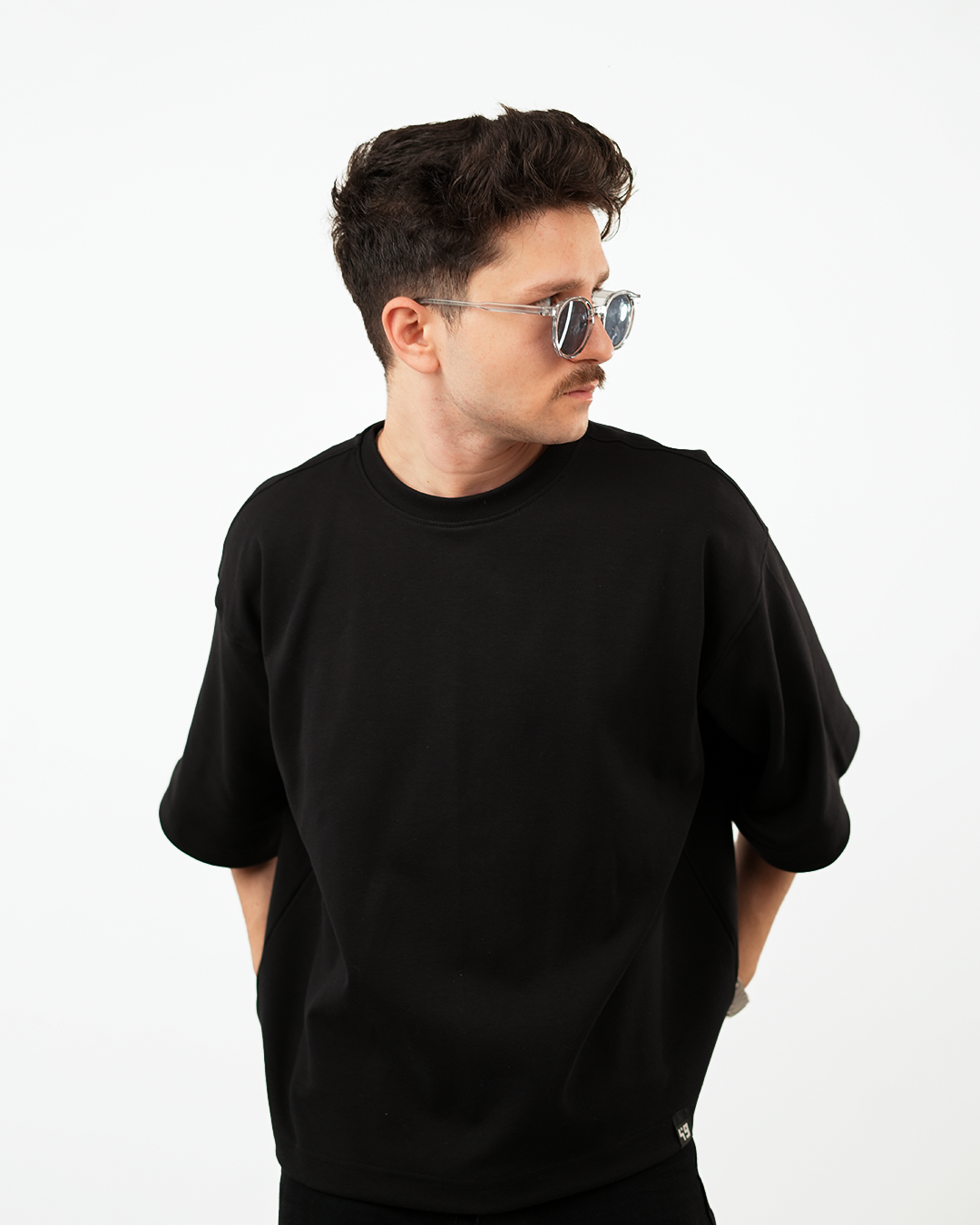 Wabar Boxy Fit T-Shirt – Deep Noir