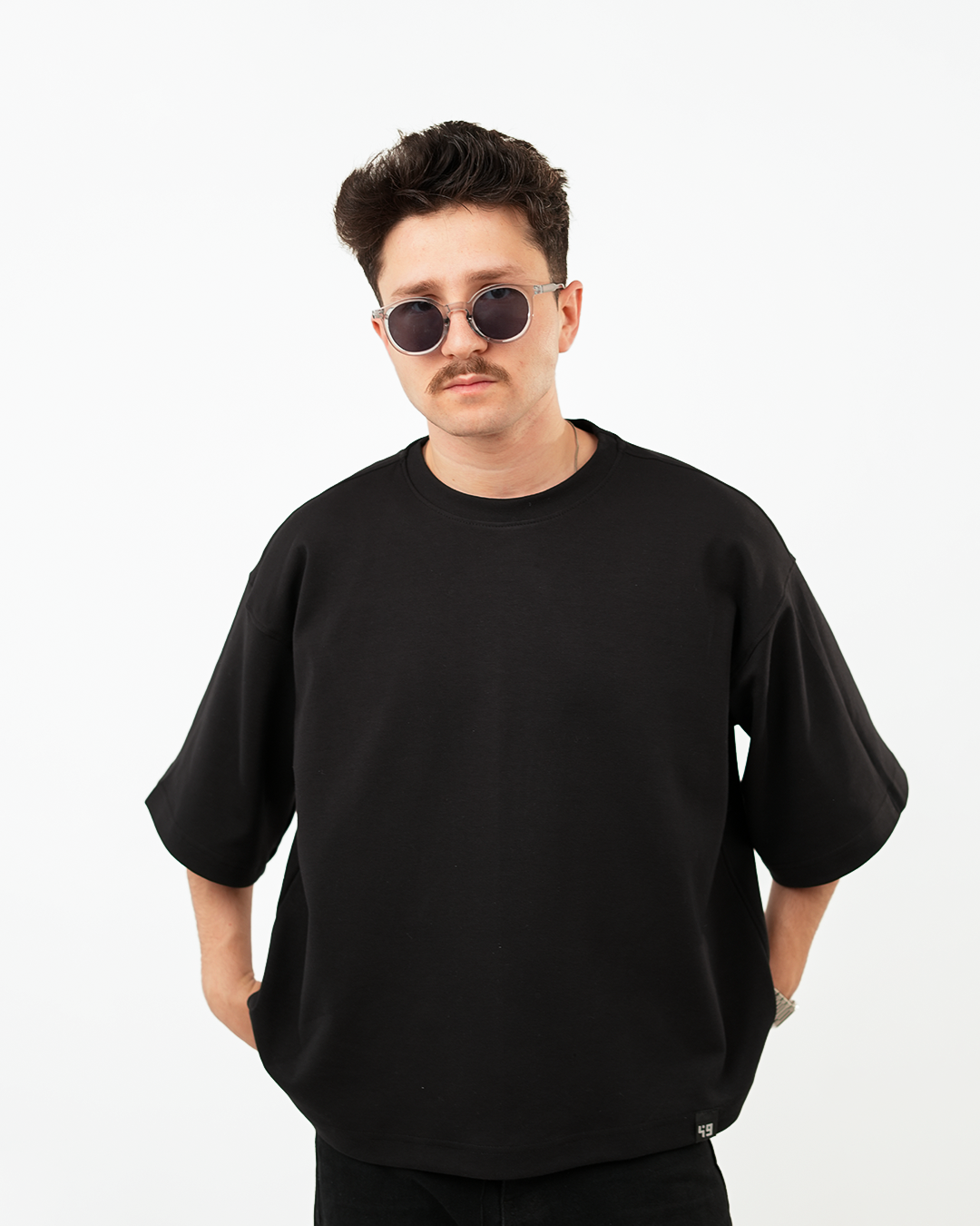 Wabar Boxy Fit T-Shirt – Deep Noir